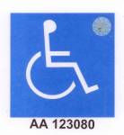 Starý parkovací průkaz pro invalidy.