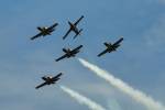 Oblíbená letecká skupina Breitling Jet Team nechyběla ani letos