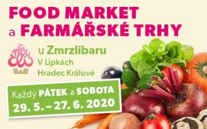 Farmářské trhy a Food martket V Lipkách v Hradci Králové.