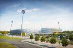 Takhle bude vypadat nová multifunkční fotbalová aréna v Hradci Králové.