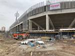 Dokončení stavby stadionu se asi opozdí.
